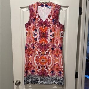 ANTONIO MELANI Multicolor Printed Midi Dress